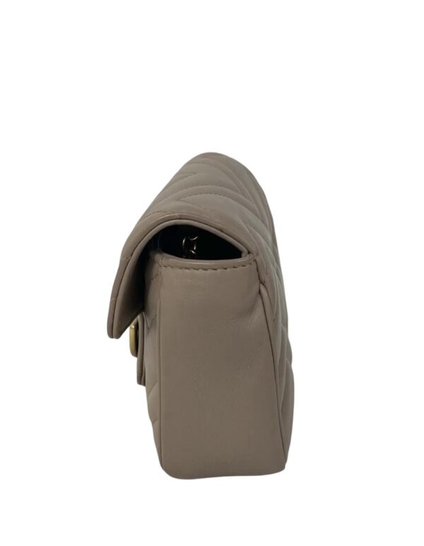GUCCI SUPER MINI MARMONT FLAP NUDE PINK - Image 4