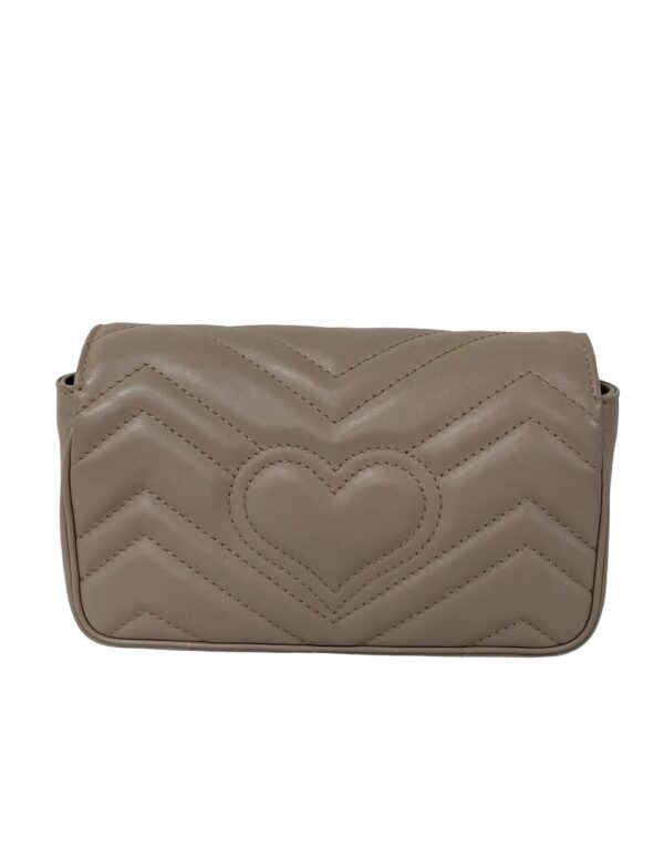 GUCCI SUPER MINI MARMONT FLAP NUDE PINK - Image 5