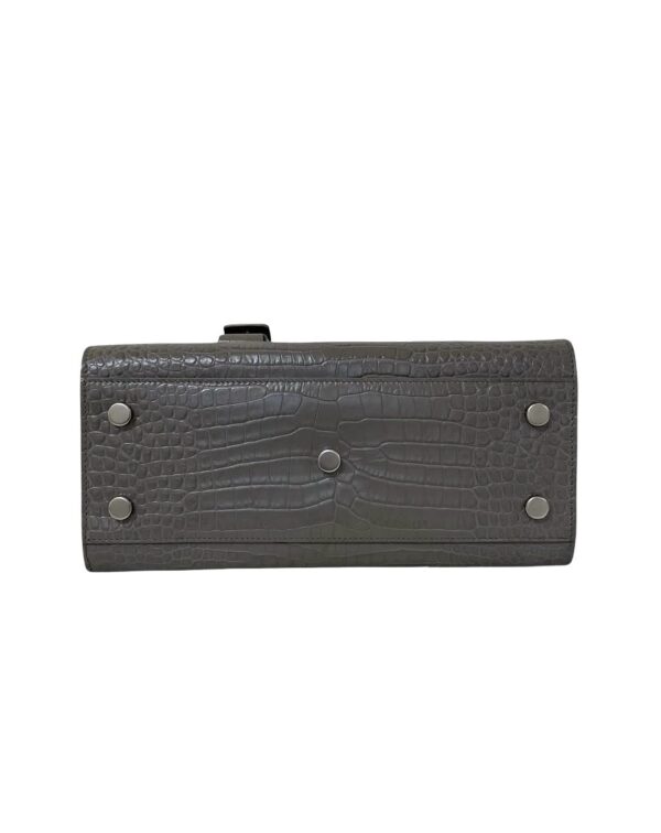YSL CROC EMBOSSED BABY SAC DE JOUR GRAY - Image 7
