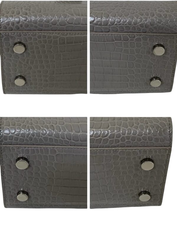YSL CROC EMBOSSED BABY SAC DE JOUR GRAY - Image 8